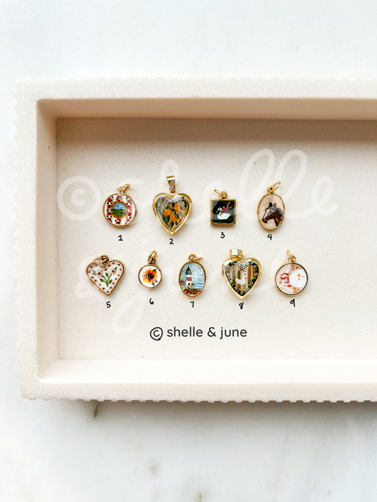 Fall Handpainted Charms