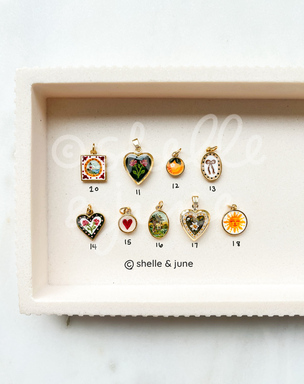 Fall Handpainted Charms