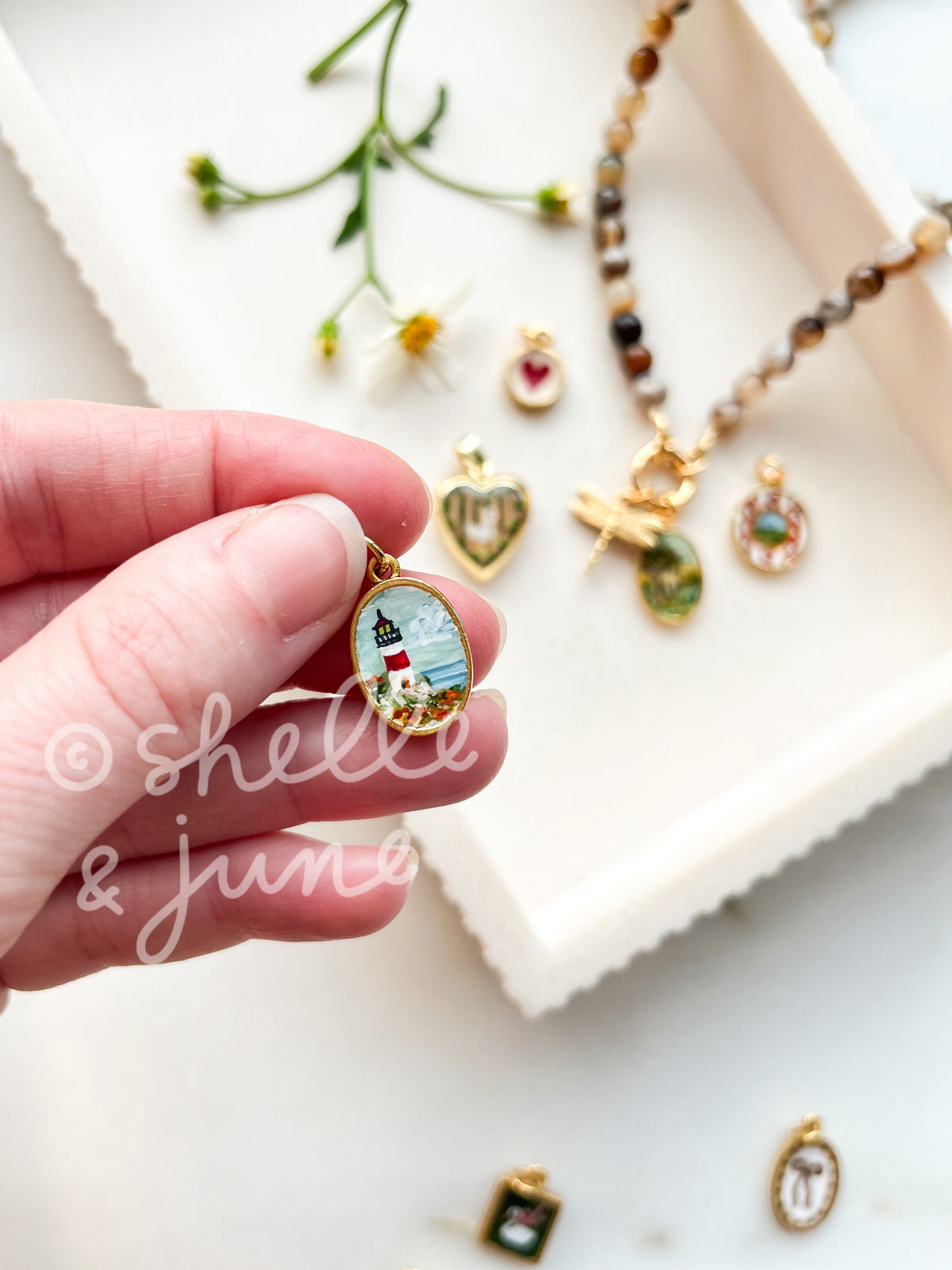 Fall Handpainted Charms