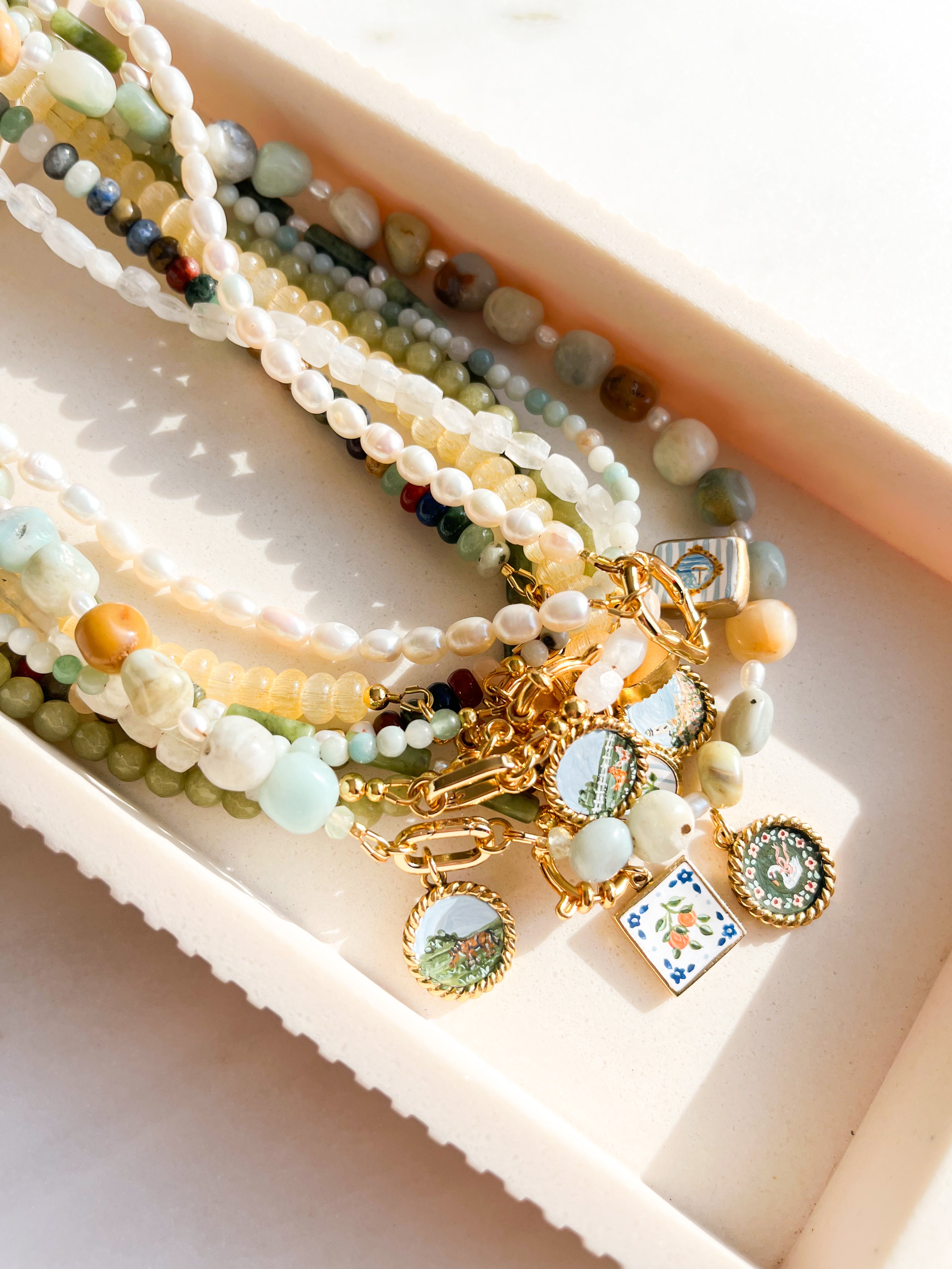 Beaded Necklace Amazonite