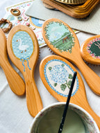 Handpainted Lighthouse Hairbrush