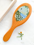 Handpainted Lighthouse Hairbrush