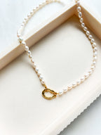 Beaded Necklace Pearls