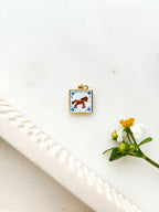Handpainted Horse Tile Charm