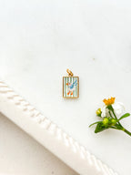 Handpainted Charm Striped Goose