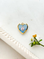 Handpainted Sailboat Locket