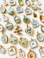 Handpainted Charm Be Still Roses