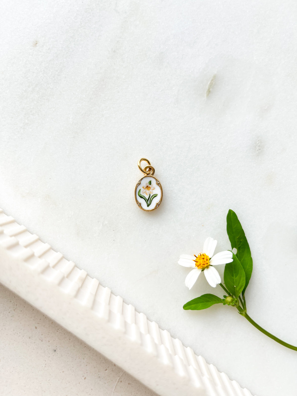 Handpainted Charm Lil Lily