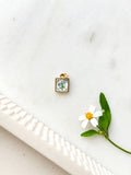 Handpainted Charm Lil Forget Me Not Tile