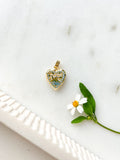 Handpainted Charm Lily Bouquet Locket