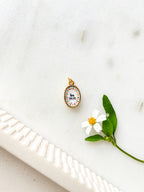 Handpainted Charm Be Still Roses