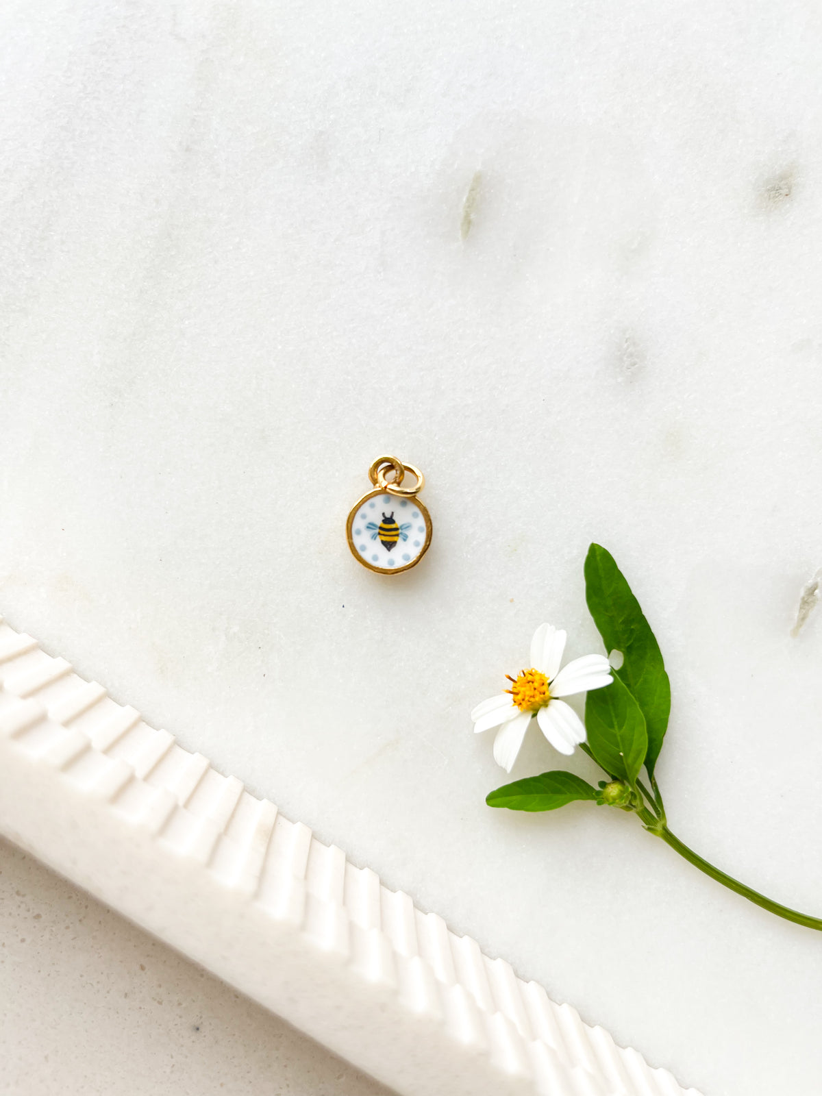 Handpainted Charm Lil Bee
