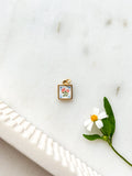 Handpainted Charm Lil Rose Tile